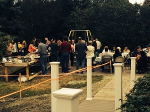 We had an amazing feast of thanksgiving with friends and family at the reveal party.